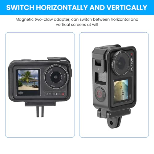 ZORBES® Magnetic Adapter Mount for DJI Action 5pro 4 3 Quick Release with Connection for Accessories Attachable Tripod Vlogging 2PCS ZORBES® Magnetic Adapter Mount for DJI Action 5pro 4 3 Quick Release with Connection for Accessories Attachable Tripod Vlogging 2PCS